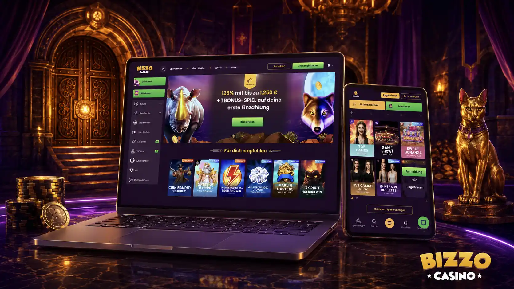 Wie trittst du Bizzo Casino Live Games bei