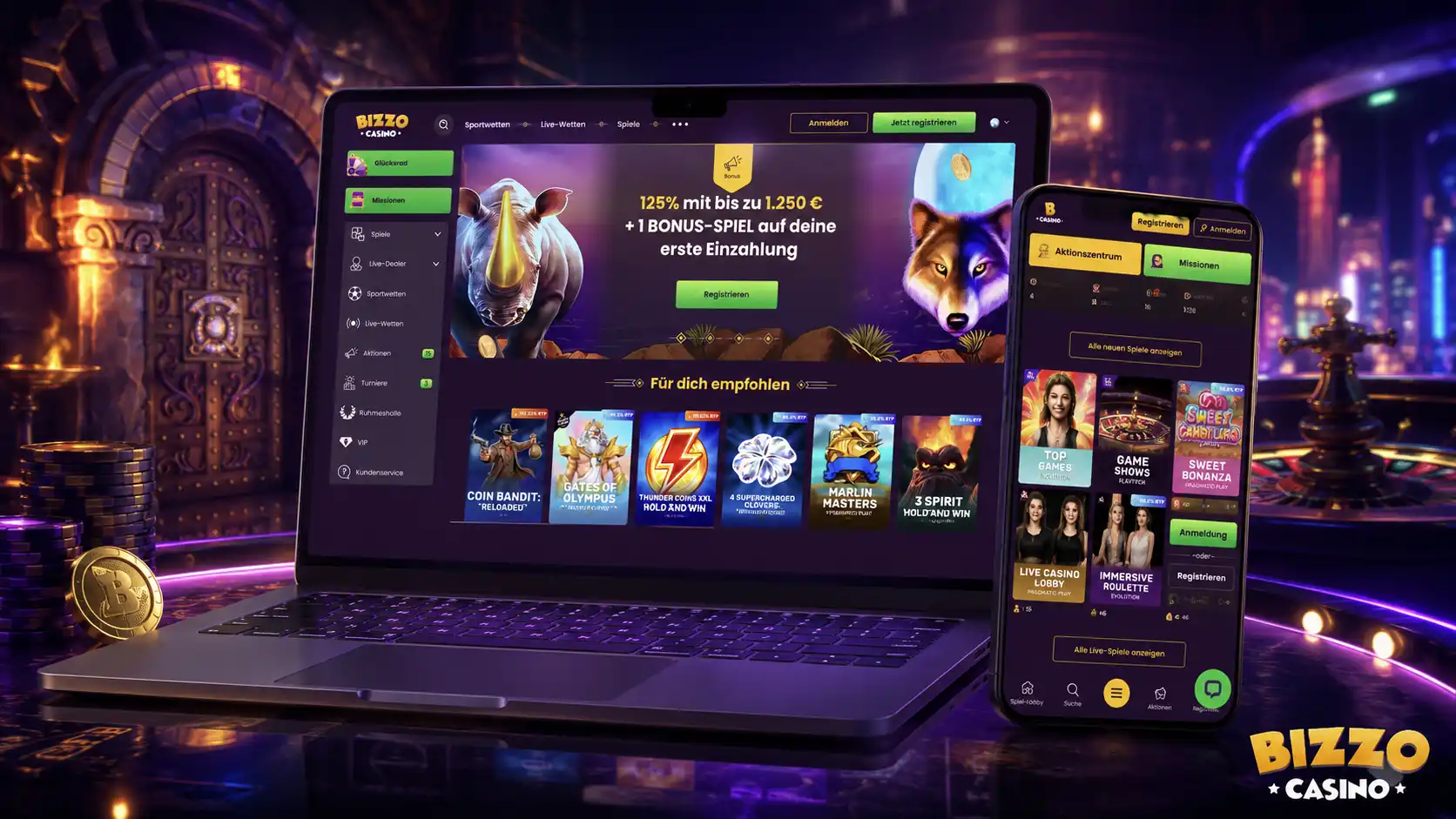 Supportthemen bei Bizzo Casino